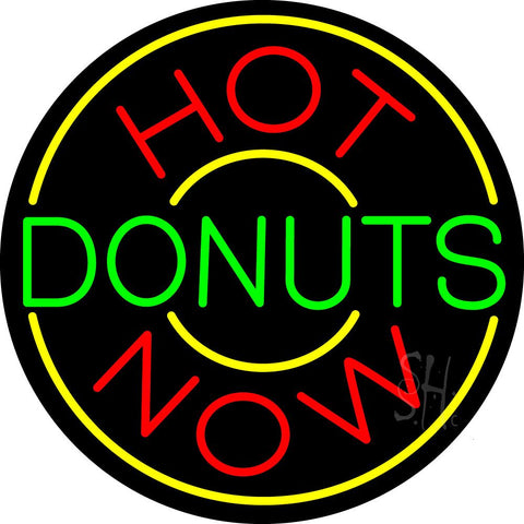 Hot Donuts Now Neon Sign 26