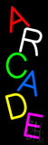 Vertical Multicolored Arcade Neon Sign 24" Tall x 8" Wide x 3" Deep