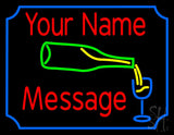Custom Beer Bottle And Glass Neon Sign 24" Tall x 31" Wide x 3" Deep