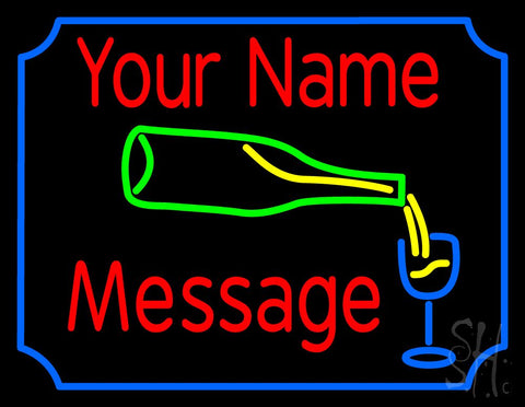 Custom Beer Bottle And Glass Neon Sign 24