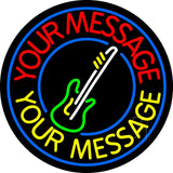 Custom Guitar Neon Sign 26" Tall x 26" Wide x 3" Deep