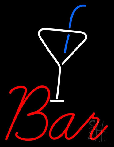 Bar With Martini Glass Neon Sign 31