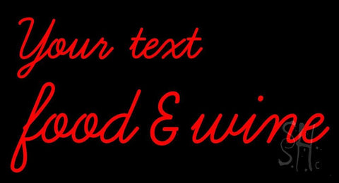 Custom Food and Wine Neon Sign 20