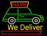 Custom We Deliver Van Neon Sign 24" Tall x 31" Wide x 3" Deep