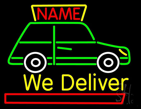 Custom We Deliver Van Neon Sign 24