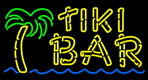 Tiki Bar With Palm Tree Neon Sign 20