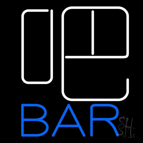 Block Bar With Beer Mug Neon Sign 24