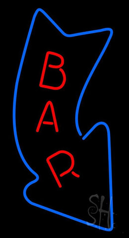 Curve Bar With Arrow Neon Sign 37