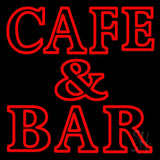 Red Cafe and Bar Neon Sign 24" Tall x 24" Wide x 3" Deep