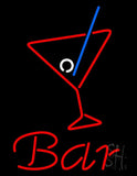 Red Bar Neon Sign 31" Tall x 24" Wide x 3" Deep
