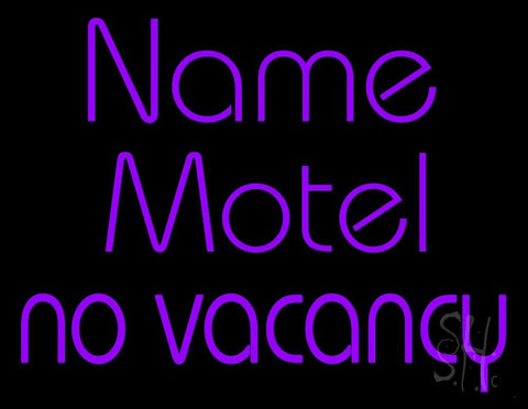 Custom Purple Vacancy Neon Sign 24