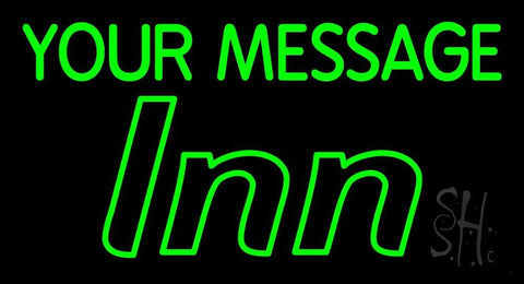 Green Custom Inn Neon Sign 20