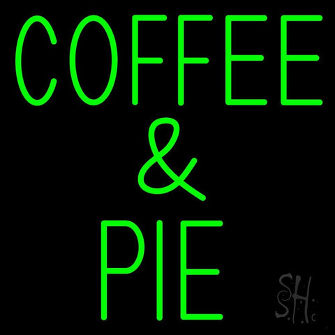 Green Coffee And Pie Neon Sign 24