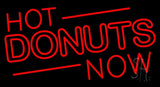 Hot Donuts Now Neon Sign 20" Tall x 37" Wide x 3" Deep