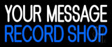 Custom Blue Record Shop 1 Neon Sign 10" Tall x 24" Wide x 3" Deep