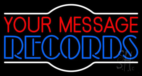 Custom Double Stroke Records Neon Sign 20