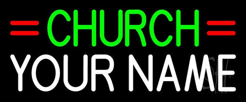 Custom Green Church Neon Sign 10