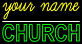 Custom Green Double Stroke Church Neon Sign 20" Tall x 37" Wide x 3" Deep