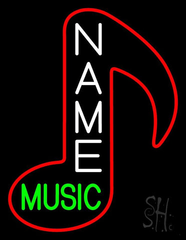 Custom Green Music Logo Neon Sign 31