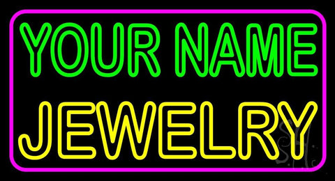 Custom Jewelry Pink Border Neon Sign 20