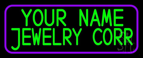 Custom Jewelry Purple Border Neon Sign 13