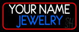 Custom Jewelry Red Border Neon Sign 13" Tall x 32" Wide x 3" Deep