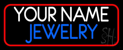 Custom Jewelry Red Border Neon Sign 13