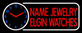 Custom Jewelry Watches White Border Neon Sign 13" Tall x 32" Wide x 3" Deep