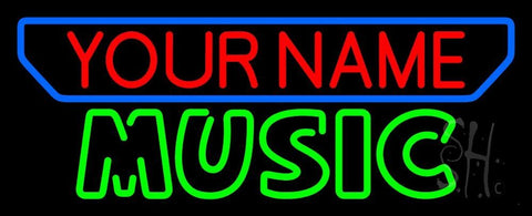 Custom Music Green Block Neon Sign 13
