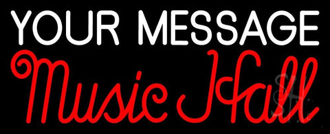 Custom Music Hall Red Neon Sign 13