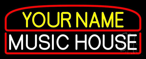 Custom Music House White Neon Sign 13