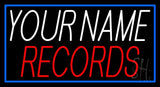 Custom Records Block 4 Neon Sign 20" Tall x 37" Wide x 3" Deep