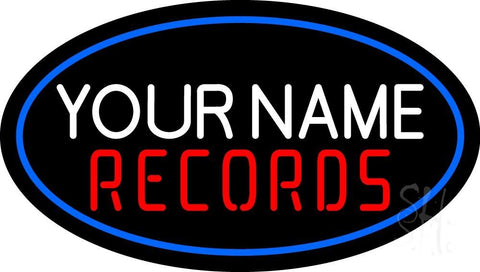 Custom Records In Red Neon Sign 17