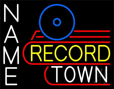 Custom Record Town Neon Sign 24