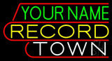 Custom Record Town Neon Sign 20" Tall x 37" Wide x 3" Deep