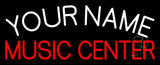 Custom Red Music Center Neon Sign 13" Tall x 32" Wide x 3" Deep