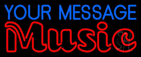 Custom Red Music Double Stroke Neon Sign 13