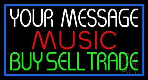 Custom Red Music Green Buy Sell Trade Neon Sign 20