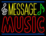 Custom Red Music Neon Sign 24" Tall x 31" Wide x 3" Deep