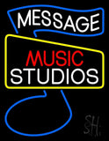 Custom Red Music White Studio Blue Note Neon Sign 31" Tall x 24" Wide x 3" Deep