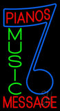 Custom Red Pianos Green Music Blue Note Neon Sign 37" Tall x 20" Wide x 3" Deep