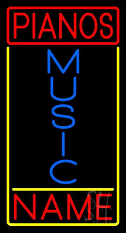 Custom Red Pianos Neon Sign 37