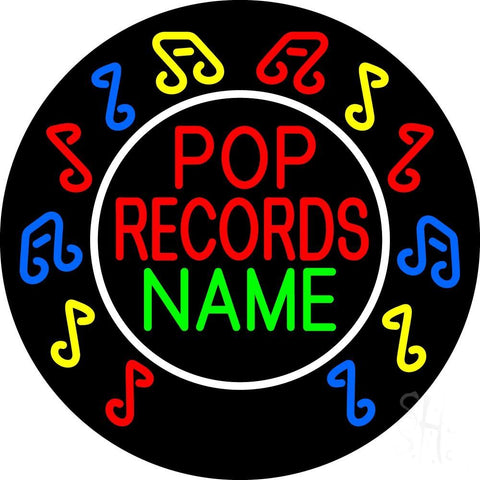 Custom Red Pop Records Neon Sign 26