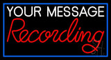 Custom Red Recording Neon Sign 20" Tall x 37" Wide x 3" Deep