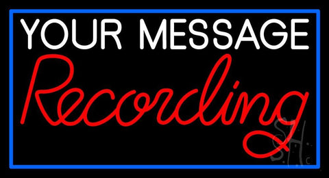 Custom Red Recording Neon Sign 20