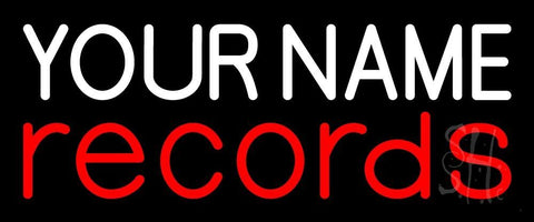 Custom Red Records 1 Neon Sign 10