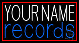 Custom Red Records Red Border 1 Neon Sign 20" Tall x 37" Wide x 3" Deep