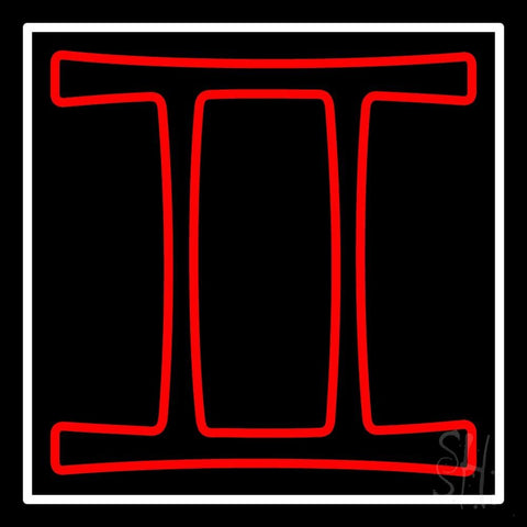 Gemini Red Neon Sign 24