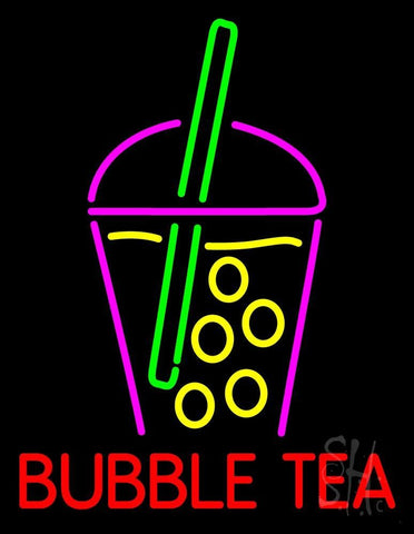 Bubble Tea With Glass Neon Sign 31