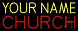 Red Church Neon Sign 13" Tall x 32" Wide x 3" Deep